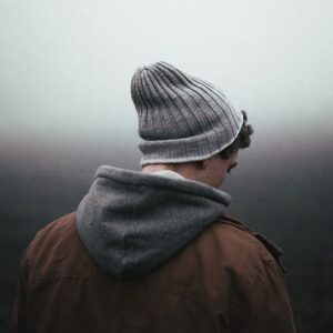 man, back, back view, beanie, bonnet, boy, jacket, male, model, person, haze, fog, portrait, boy, boy, boy, boy, boy