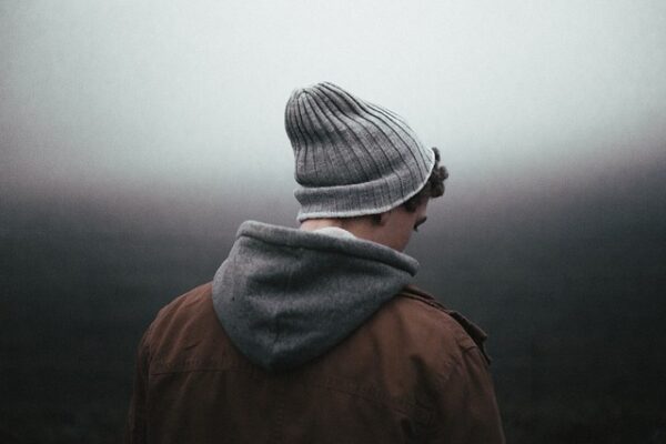 man, back, back view, beanie, bonnet, boy, jacket, male, model, person, haze, fog, portrait, boy, boy, boy, boy, boy
